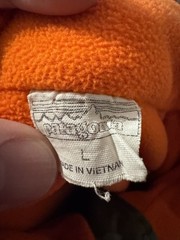 Patagonia Men’s Reversible Snap-T Glissade Pullover – Rare Camo and Orange Large