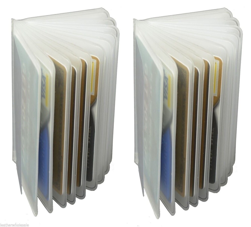 WALLET INSERT SET OF2 PREMIUM QUALITY 12 PAGES CARD PICTURE HOLDER FREE SHIPPING