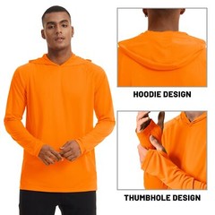UPF50+ Men’s Long Sleeve Fishing Shirts UV Protection Hoodie Casual Sport Shirts