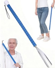 36.5 Inch Metal Extra Long Handled Shoe Horn – Adjustable Dressing Stick Aid