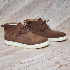 LUCKY BRAND LP-LORELLE Brown Suede Mid Top Comfort Sneaker Bootie 7½M US / 38 EU