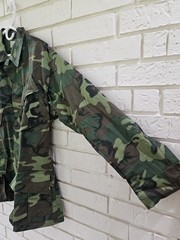 Vtg Vietnam Era ERDL Jungle Jacket Fatigue Poplin Med-Reg/ Mint-New Old Stock