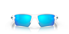 NEW* Oakley FLAK 2.0 XL WHITE Polished w PRIZM Sapphire Sunglass OO9188-94