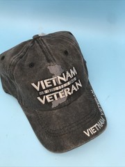 Vietnam Veteran Cap Hat Baseball Hat Cap embroidered One Size Charcoal New