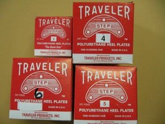 Polyurethane Heel Plates -Heel Savers Self Adhesive 5 pairs with nail option