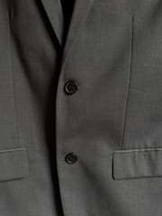 H&M Black Label Men’s Slim Fit Blazer Suit Jacket Charcoal Grey US 38R, Euro 48