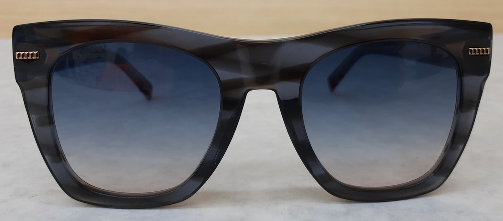 Missoni Women’s Square Full Rim Sunglasses in Grey Horn MIS 0069/S 51-22-145