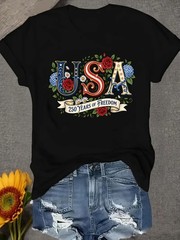 USA 250 Years Of Freedom T-Shirt, 250th United States Of America Shirt Women Tee