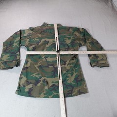 USMC ERDL Jungle Camo Jacket Mens Small Uniform Shirt Slant Pocket Vietnam 70s