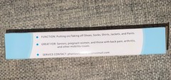 Phantawell 35.5 Inches Long Shoe Horn Dressing Stick Aid For Shirts & Pants Too