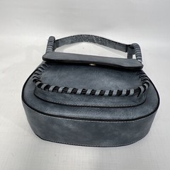 Anthropologie Blue Loop Handle Crossbody Bag Handbag Vegan Leather NWT