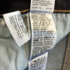 NWT Men’s Levi’s 513 Slim Stretch Straight Dark Wash Blue Jeans Size 36”x30”