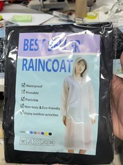 Disposable Raincoat Long for Women Full-Body Rain-Proof Men’s Adult Transparent