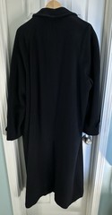 Vestimenta Black Cashmere and Wool Long Overcoat Men’s EUC