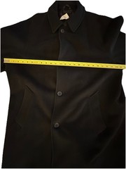 Vestimenta Black Cashmere and Wool Long Overcoat Men’s EUC