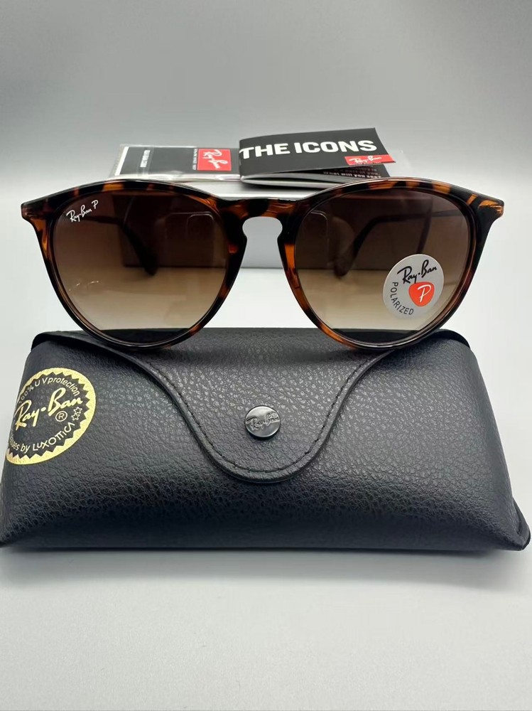 Ray-Ban Erika Tortoise Brown Polarized Women’s Sunglasses RB4171 710/T5 54