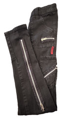 Tripp NYC Black Cargo Pants Size 0 Multi Zipper Y2K Goth Punk Sz 0 China