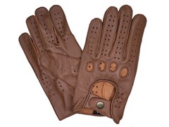 MEN’S CHAUFFEUR SHEEPSKIN LEATHER CAR DRIVING GLOVES (Finished Sewn Knuckles)