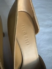 M.Gemi Italy Olive Taupe Women’s D’Orsay Pumps Heels Sandals Size 8 US 38 EU