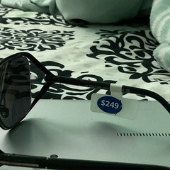 Tom Ford Men’s Rectangle Sunglasses Black Full Rim Frame Gray Tinted Lenses
