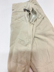 L.L.Bean Men’s Flannel-Lined Comfort Waist Chinos Tan Khaki Pants 34×30