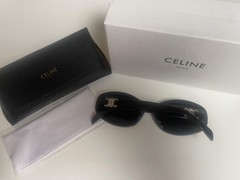 Celine Triomphe CL40194U Black Sunglasses Grey Lenses Excellent Condition
