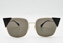 Fendi Women’s Sunglasses FF0191/S Black Gold Cat Eye 55-19 140mm Made In Italy