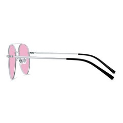 Women’s β‑Titanium Full‑Rim Reading Glasses Solid Pink Tinted Outdoor Sunglasses