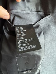 H&M Black Label Men’s Slim Fit Blazer Suit Jacket Charcoal Grey US 38R, Euro 48