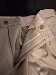 Brooks Brothers Elliot Advantage Chino Men Pleated Cotton Khaki Pants W35 L32