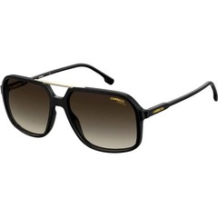 Carrera Unisex Sunglasses Black Brown Plastic Full Rim Pilot Frame 229/S 0R60/HA