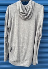 Insect Shield White Sierra Hood Pullover Gray Bug Free Base Camp Shirt
