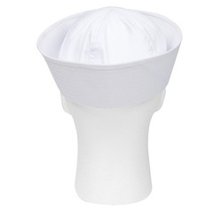 Sailor Hat White Military US Navy Cotton Dixie Cup Yacht Cap Sailing Nautical