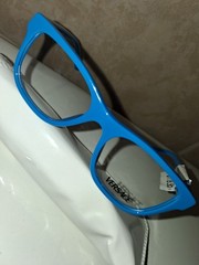 Versace 3325U 5379 Blue Square Full Rim Plastic Eyeglass Frames 47mm