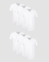 Hanes Men’s FreshIQ Undershirt 6-Pack V-Neck Men’s Shirts TAGLESS Comfort Soft