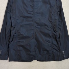 Karl LAGERFELD Elegant Jacket Men’s Navy Blue Sz.S/M US38 EU48 Shiny Nylon Rain