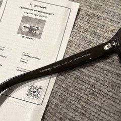 Chanel 5315-A Oversized Black Full Rim Plastic Sunglasses Brown Tinted UV400