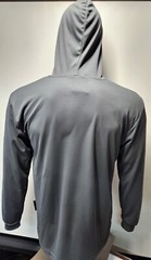 BLACK, Grey, BLUE Long Sleeve Safety Shirt With Hoodie, Polyester Birdeye Mesh