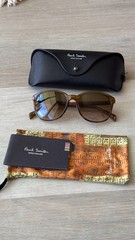 Paul Smith Women’s Round Full Rim Brown Gradient Sunglasses w/ Case Booklet