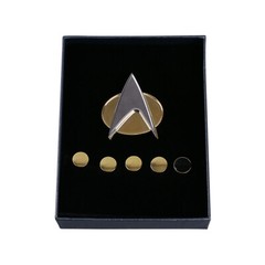 For The Next Generation Picard Red Uniforms TNG Riker Data Gold Blue Top Costume