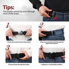 MEN Casual Military Tactical Army Adjustable Quick Release Belts Pants Waistband