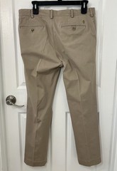 Ralph Lauren Khaki The Polo Chino Stretch Straight Pleated 36/32