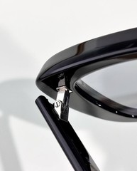 Sunglasses Saint Laurent Eyeglasses Frame Black Full Rim Rectangle Unisex
