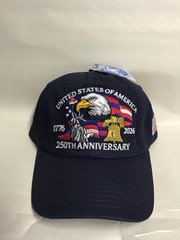 United States 250Th Anniversary Hat, Adjustable Choice of Colors