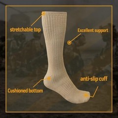 6-12 Pairs Men’s Army Military Boot Socks Combat Trekking Hiking Size 10-13