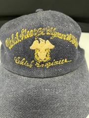 VINTAGE VIETNAM KOREA ERA USS GEORGE CLYMER APA-27 BLUE WOOL BASEBALL CAP AS IS