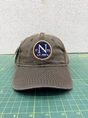 USN United States Navy 1775 Logo Waxed Canvas StrapBack Hat – by The Game – NWT!