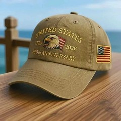 United States 250th Anniversary Baseball Cap – 3D Embroidered Hat***