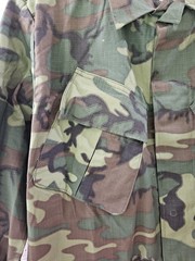 Vtg Vietnam Era ERDL Jungle Jacket Fatigue Poplin Med-Reg/ Mint-New Old Stock