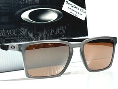 NEW Oakley EXCHANGE SUN Satin Grey Smoke PRIZM Tungsten Lens Sunglass 9483-02